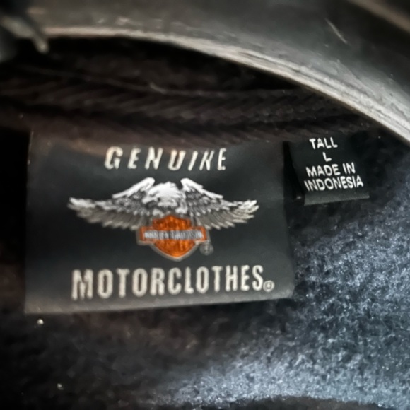 Genuine cowhide leather Harley Davidson motorcycle riding jacket - Picture 4 of 11